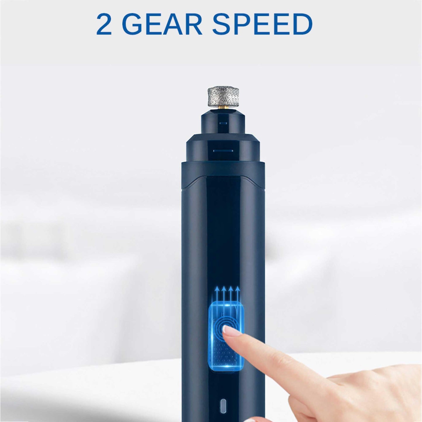 LED Light Pet Nail Grinder Dog Cat Electric Trimmer 2 Speed Rechargeable Filer - Mega Pet Store