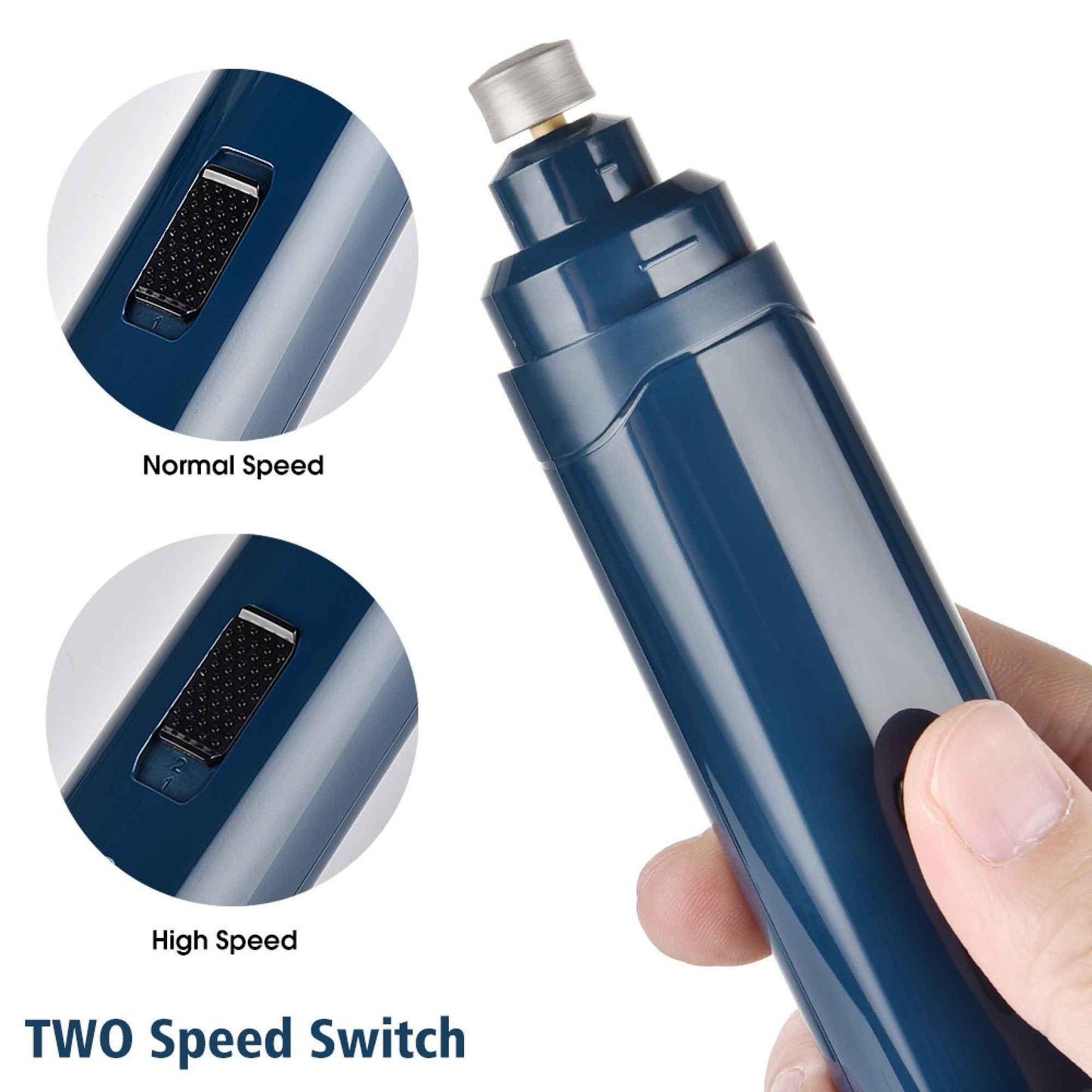 LED Light Pet Nail Grinder Dog Cat Electric Trimmer 2 Speed Rechargeable Filer - Mega Pet Store