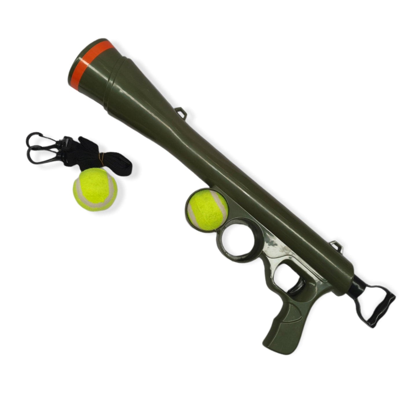Dog Tennis Ball Launcher Gun - Pet Puppy Outdoors Exercise Fun Play - Mega Pet Store