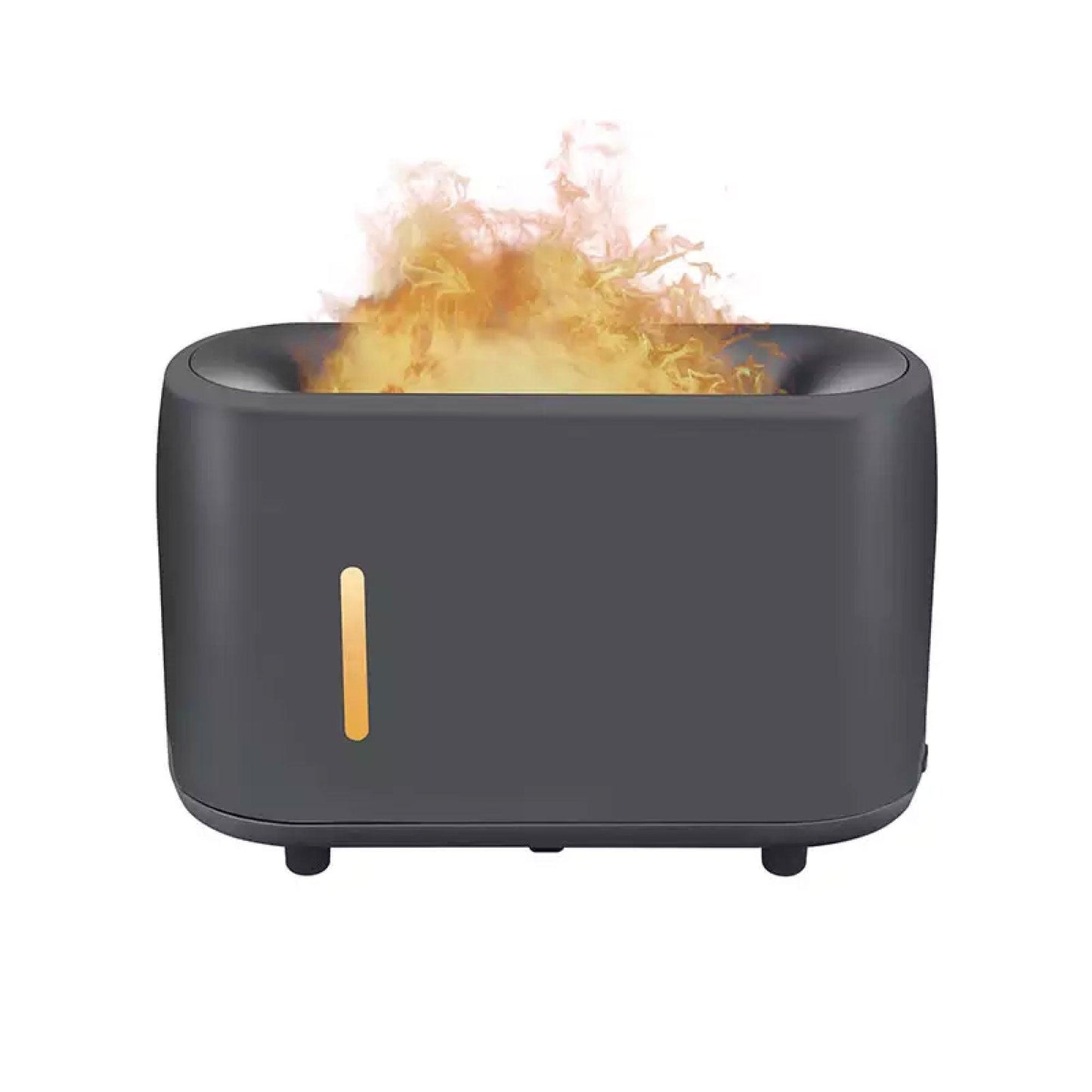 Essential Oil Aroma Diffuser and Remote - Grey 240ml Flame Fire Style Air Humidifier - Mega Pet Store