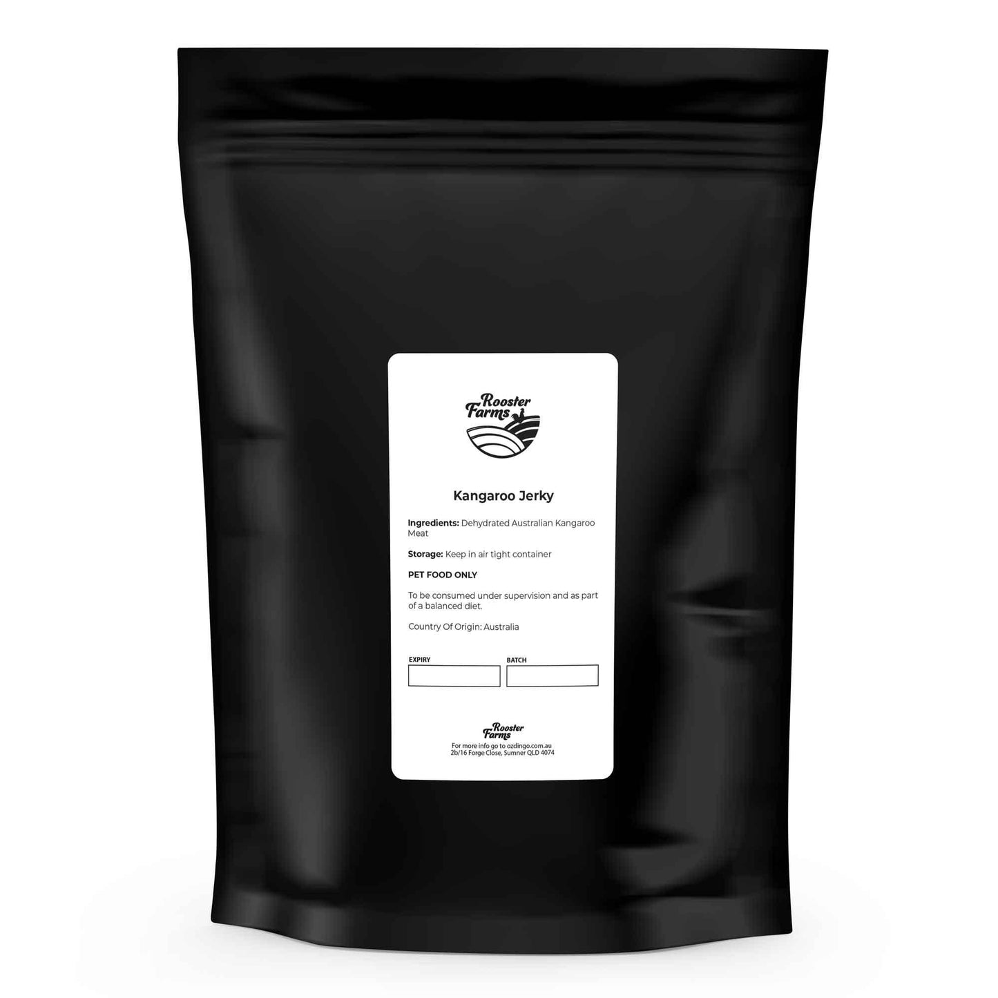 400g Dog Treat Kangaroo Jerky - Dehydrated Australian Healthy Puppy Chew - Mega Pet Store