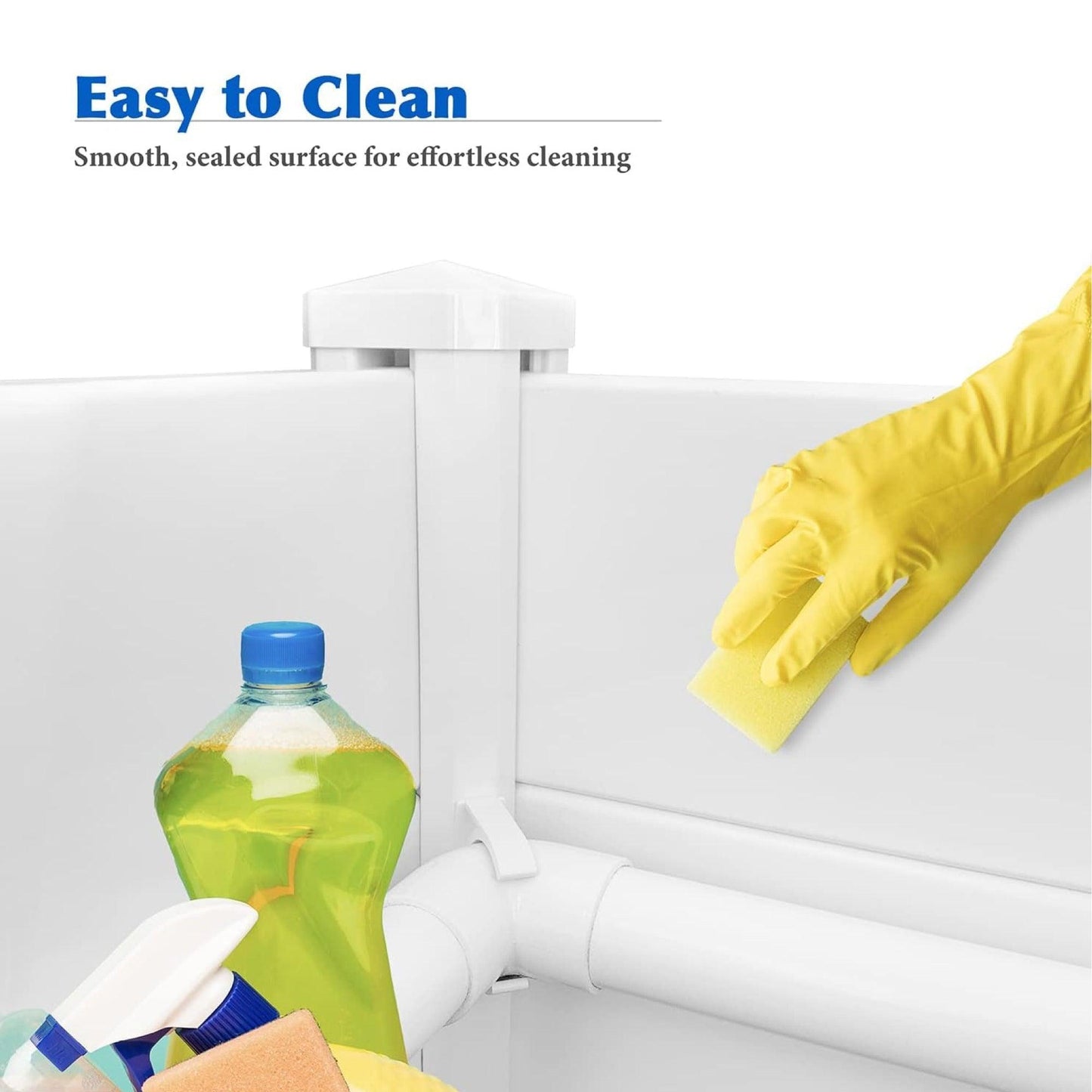 Dog Whelping Box 1.15m x 1.15m x 0.48m - Puppy Birthing PVC Pen - Mega Pet Store