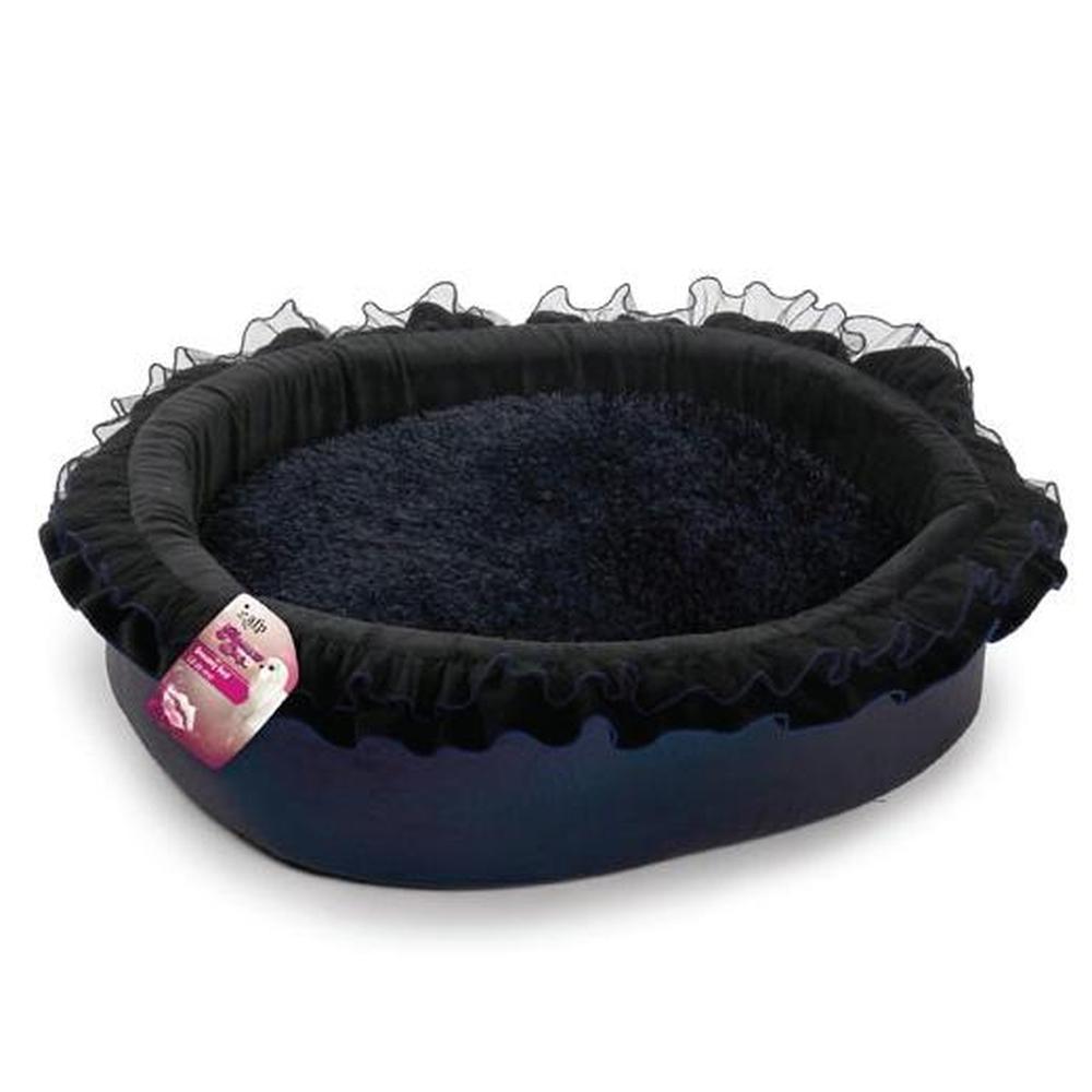 Dog Dreamy Bed - Soft Night Blue 43x30x16cm Glamour Cushion - Mega Pet Store