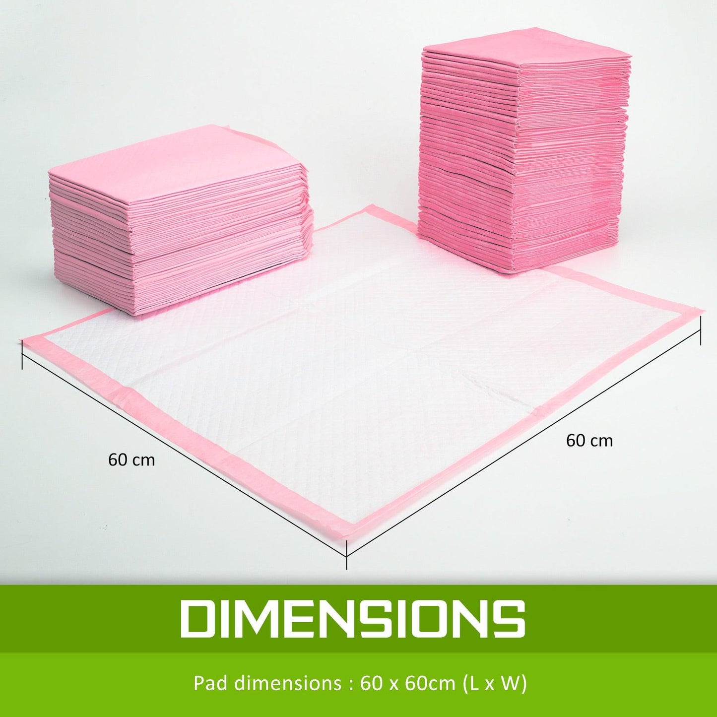 100pcs Pet Dog Cat Potty Training Toilet Mat Pads PINK - Mega Pet Store