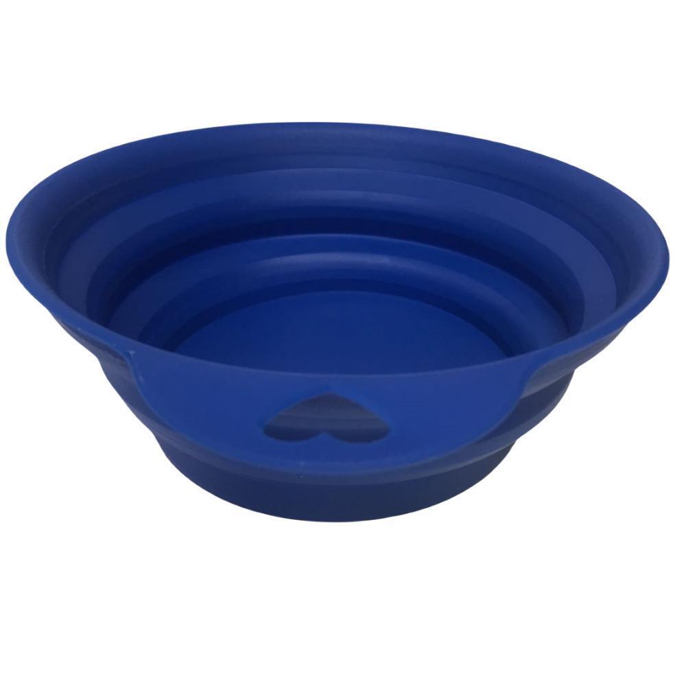 YES4PETS 4 x Pet Portable Folding Bowl Dog Cat Food Feeding Water Feeder Collapsable Travel - Mega Pet Store