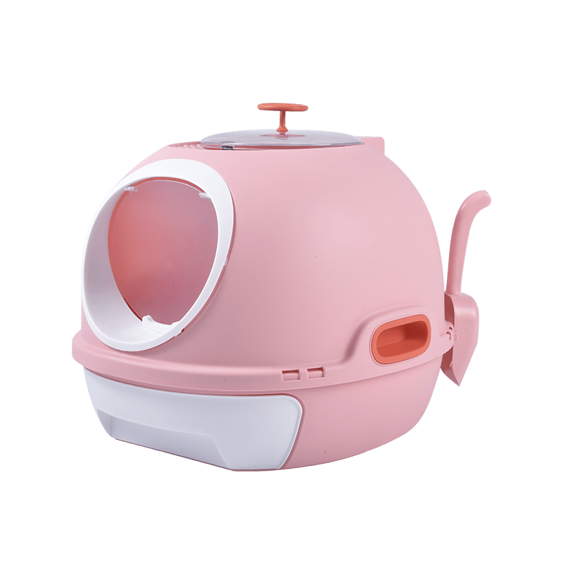 YES4PETS Hooded Cat Toilet Litter Box Tray House With Drawer & Scoop Pink - Mega Pet Store