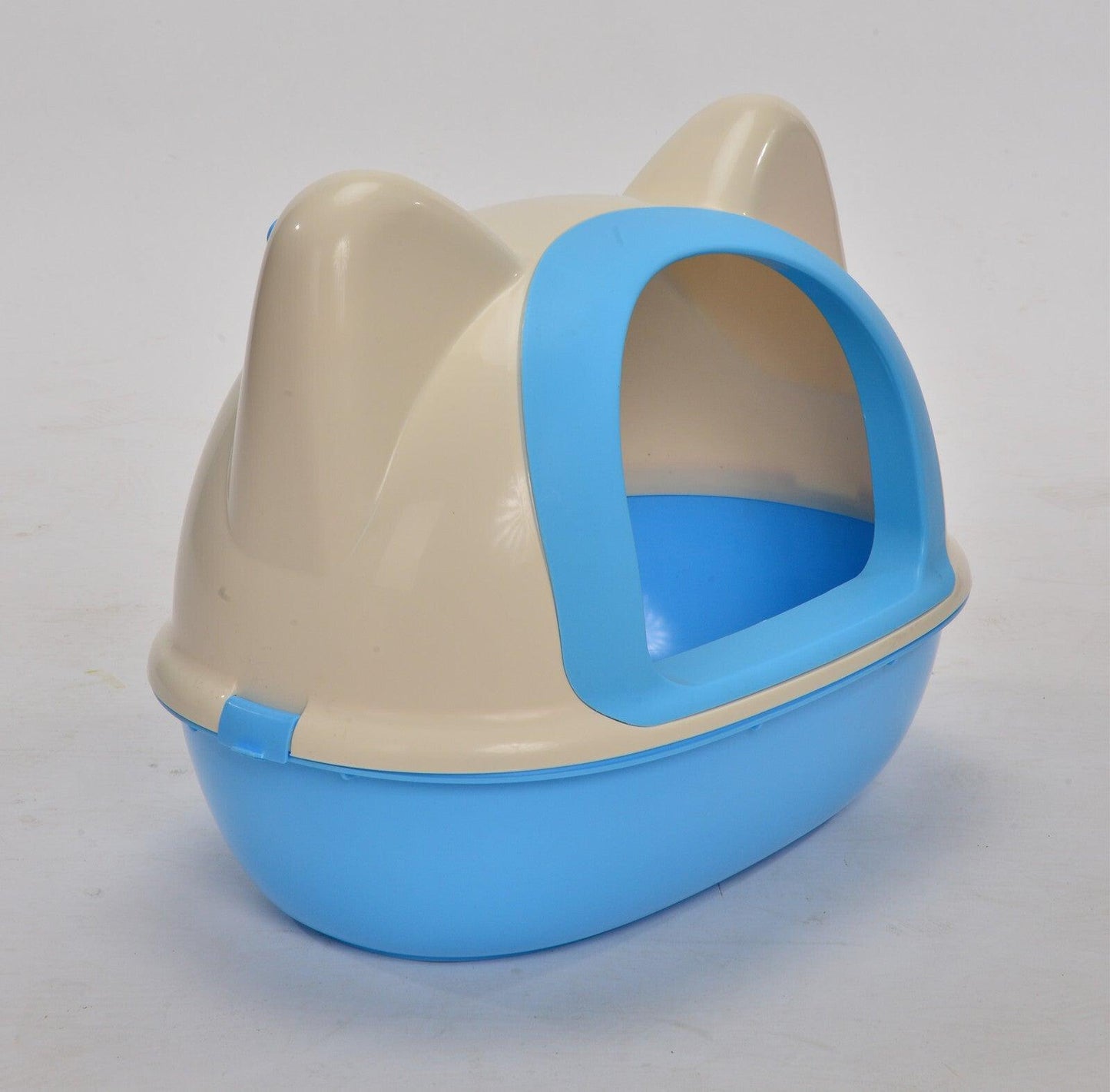 YES4PETS Medium Hooded Cat Toilet Litter Box Tray House With Scoop Blue - Mega Pet Store