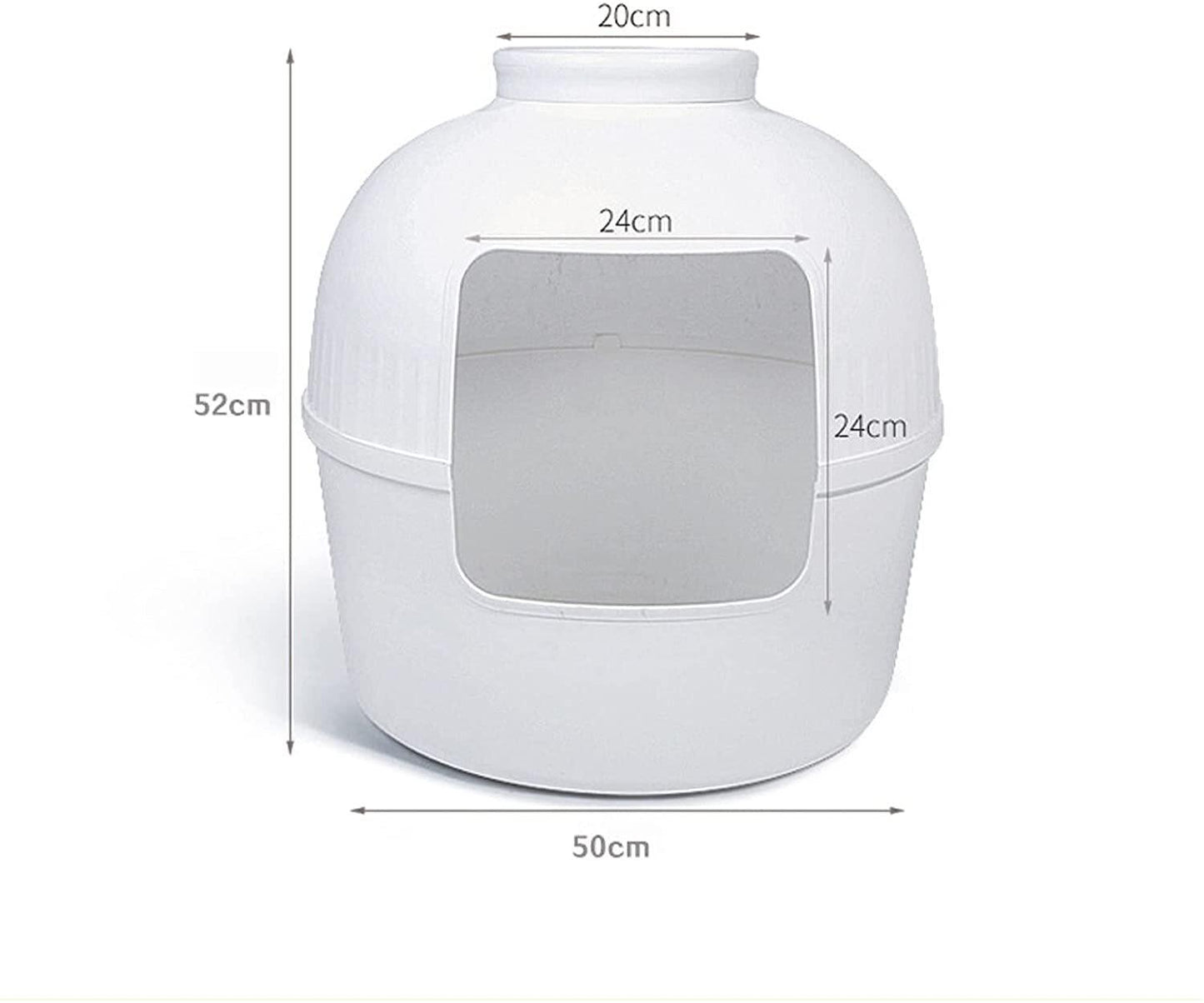 YES4PETS Multifunctional Cat Litter Box Pet Cat House Semi-Enclosed White - Mega Pet Store