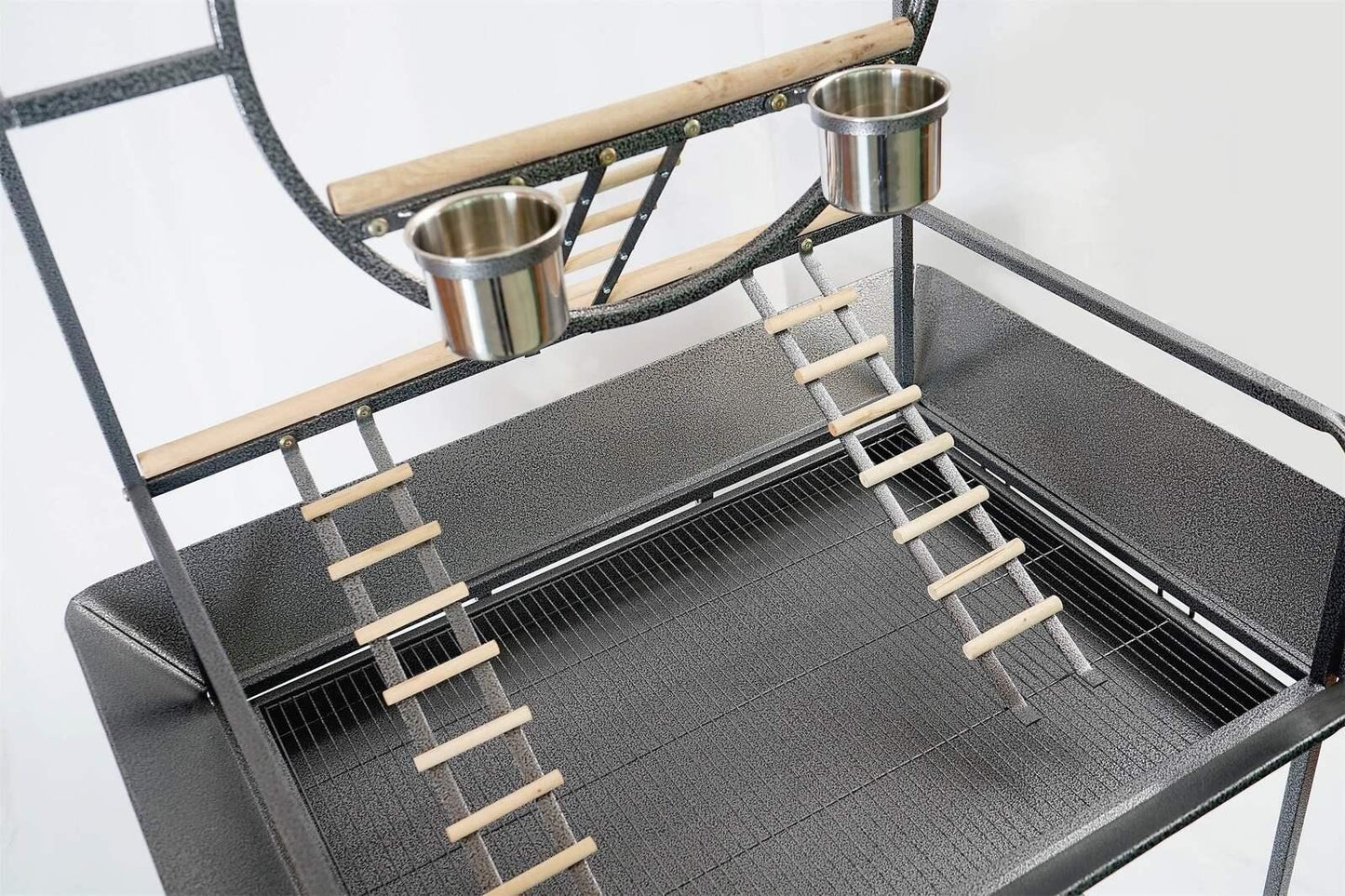YES4PETS Large Bird Cage Parrot Playpen Gym Toy Stand With Ladder On Wheels - Mega Pet Store