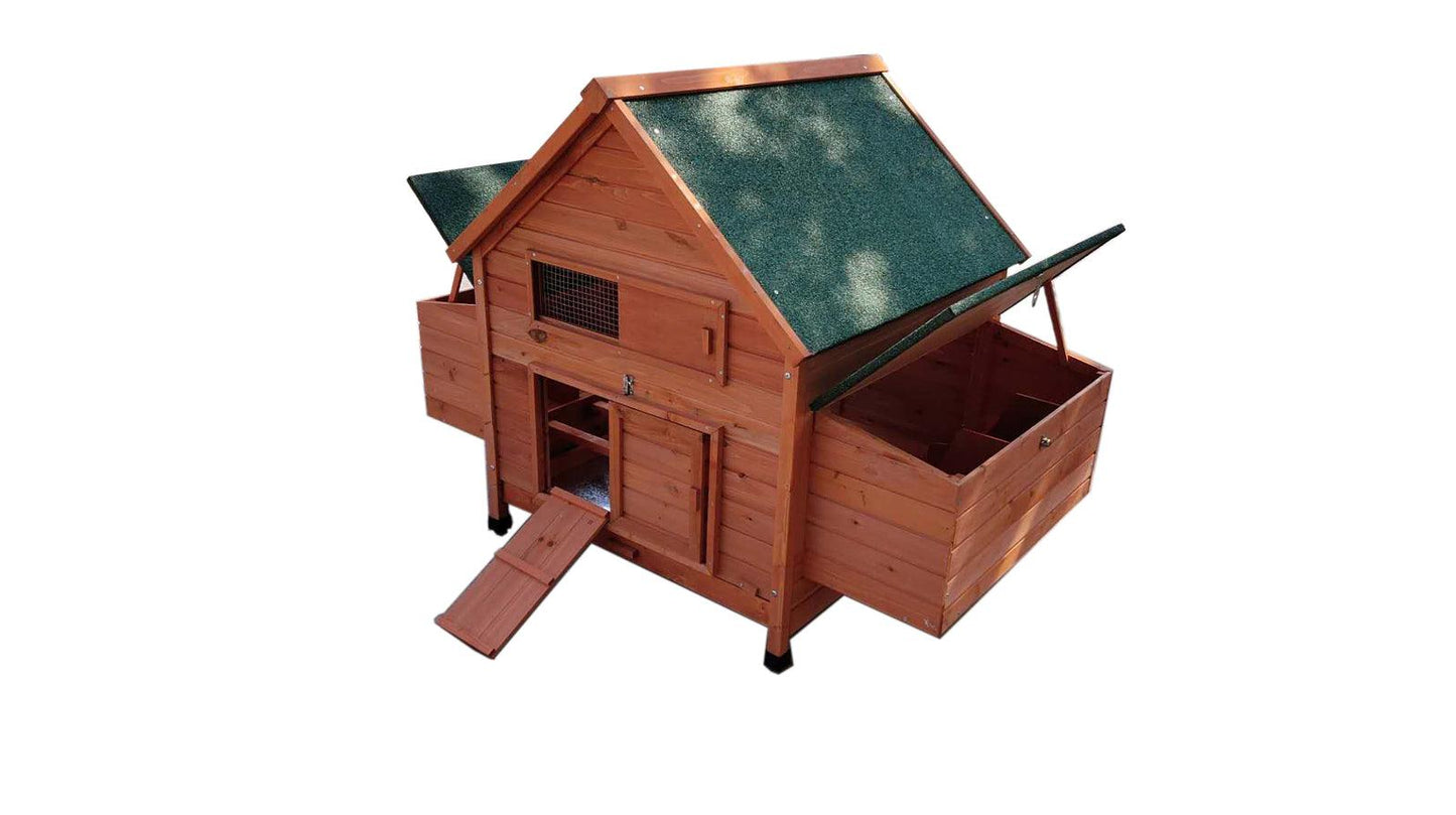 YES4PETS XL Chicken Coop Rabbit Hutch Ferret Cage Hen Chook Cat Kitten House With Run - Mega Pet Store