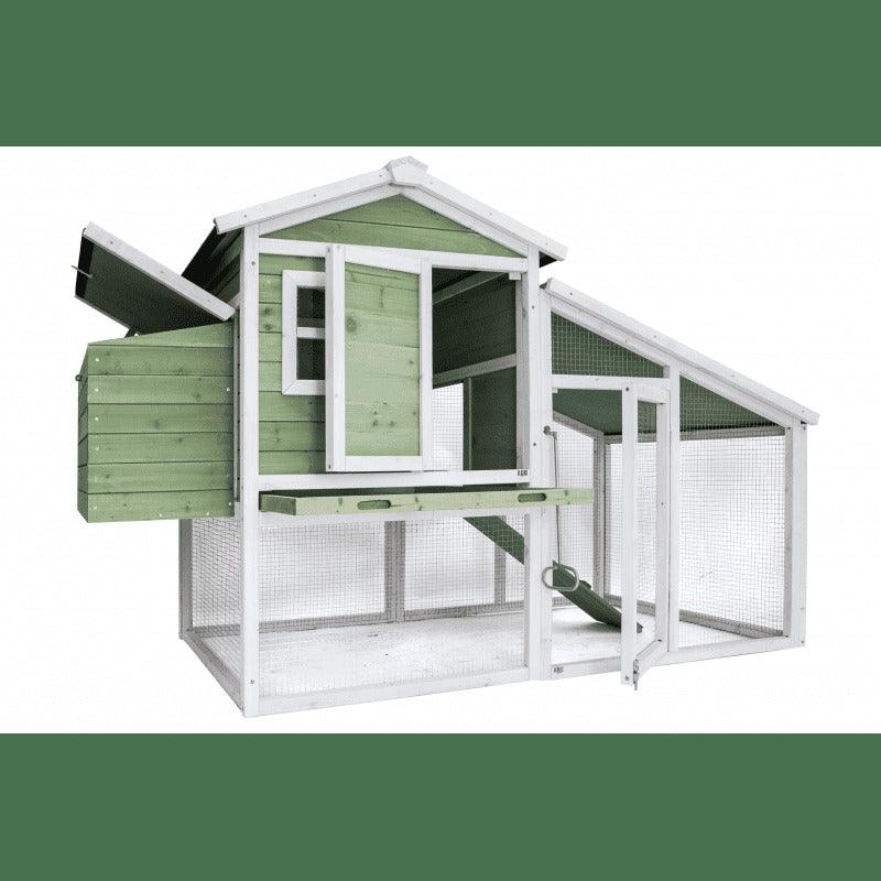 YES4PETS Large Chicken Coop Rabbit Hutch Ferret Cage Hen Chook Cat Kitten House 190x90X116 cm Green - Mega Pet Store