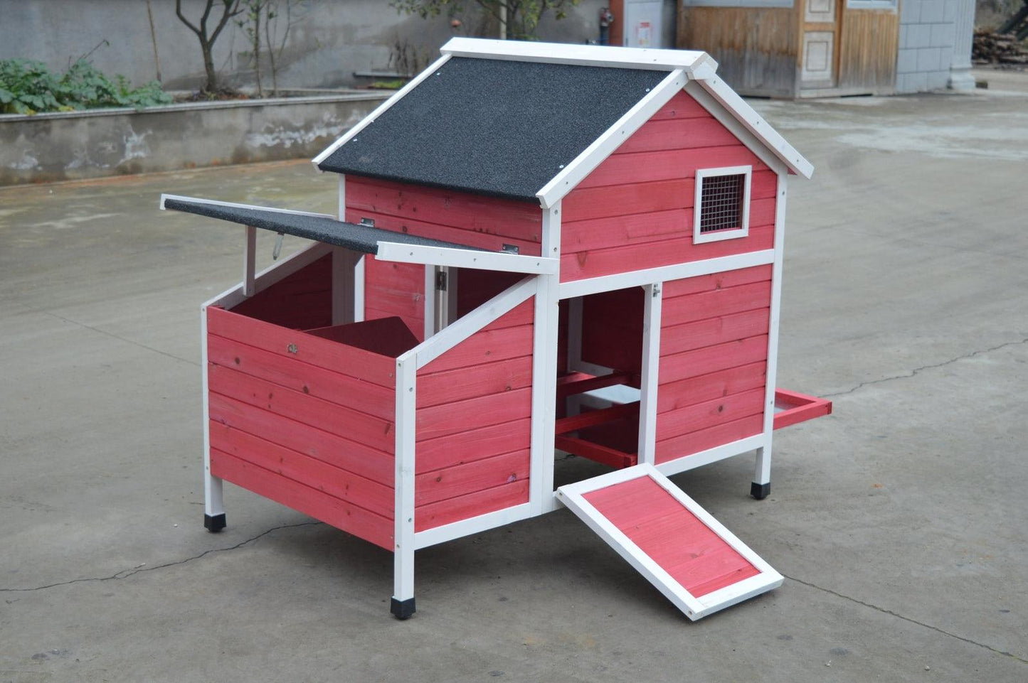 YES4PETS Red Chicken Coop Rabbit Hutch Cat Cage Hen Chook House - Mega Pet Store