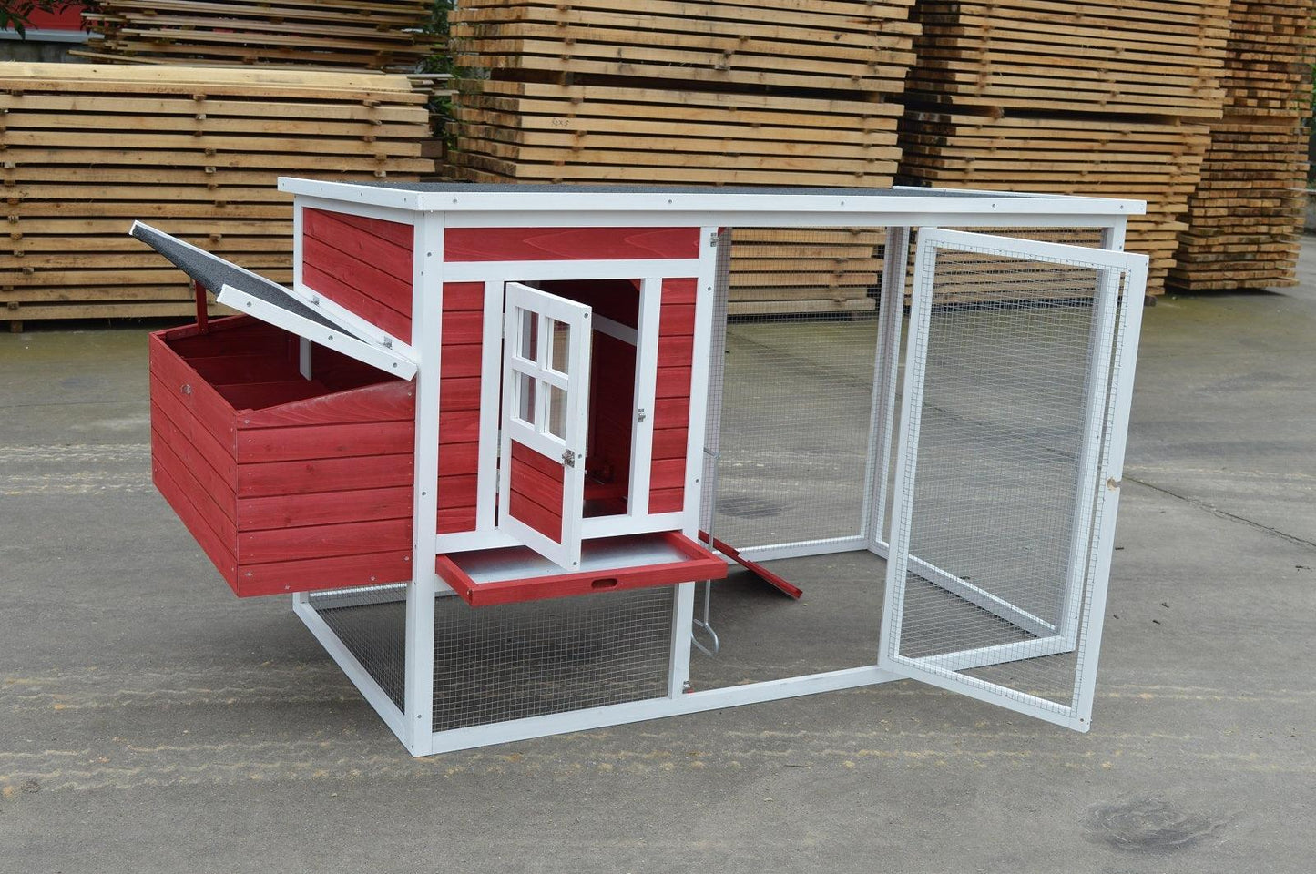 YES4PETS XL Ferret Guinea Pig Cat Cage Rabbit Hutch Chicken Coop 200x94x105 cm - Mega Pet Store