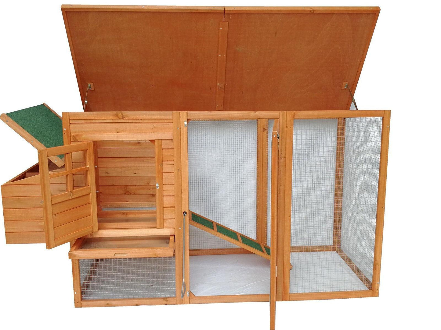YES4PETS Large Chicken Coop Rabbit Hutch Ferret Cat Guinea Pig Cage Hen Chook House With Open Roof - Mega Pet Store