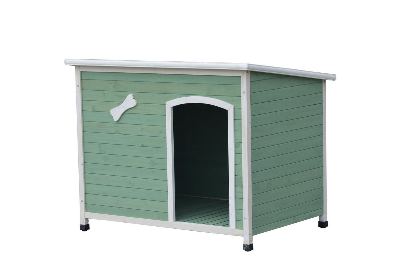 YES4PETS Medium Timber Pet Dog Kennel House Puppy Wooden Timber Cabin With Stripe - Mega Pet Store