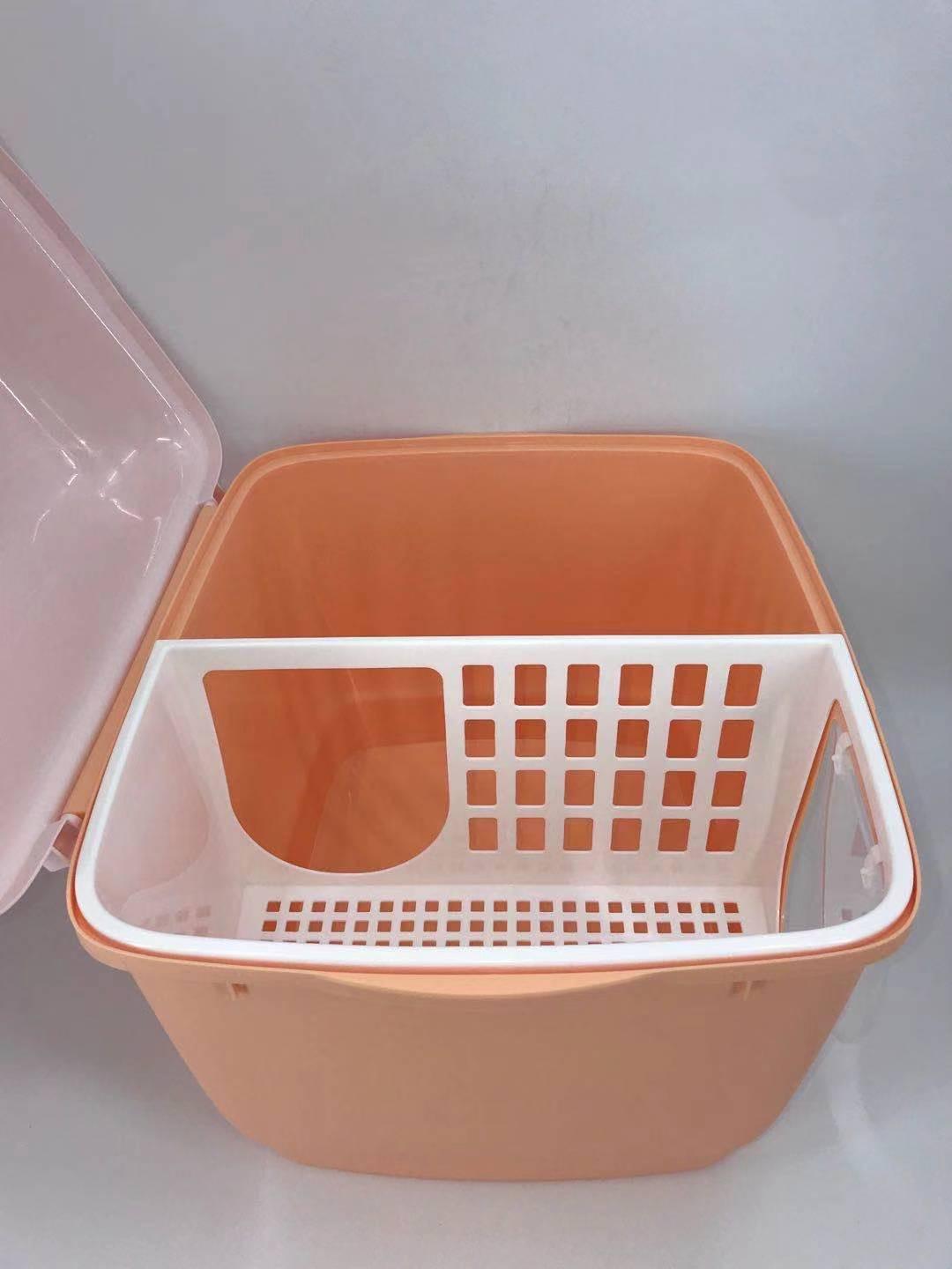 YES4PETS XL Portable Hooded Cat Toilet Litter Box Tray House with Handle and Scoop Brown - Mega Pet Store