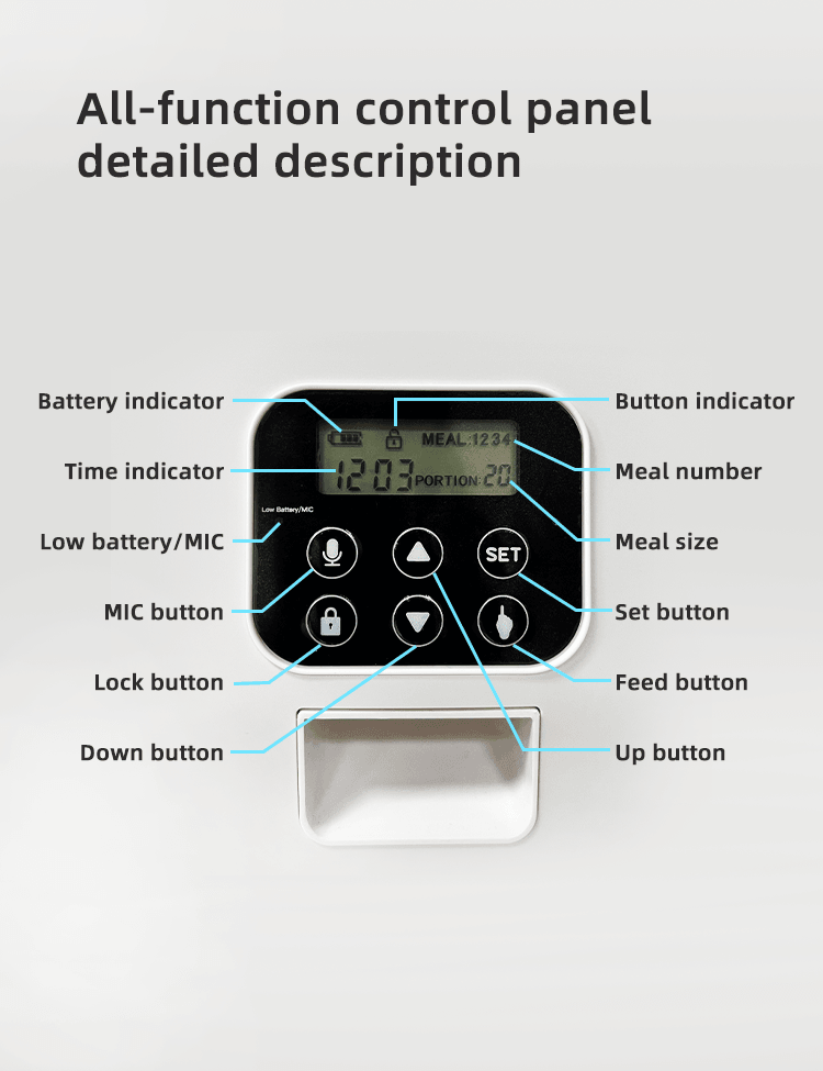 YES4PETS 5.6L Visible Automatic Digital Pet Dog Cat Feeder Food Bowl Dispenser - Mega Pet Store