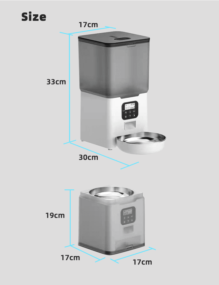 YES4PETS 5.6L Visible Automatic Digital Pet Dog Cat Feeder Food Bowl Dispenser - Mega Pet Store