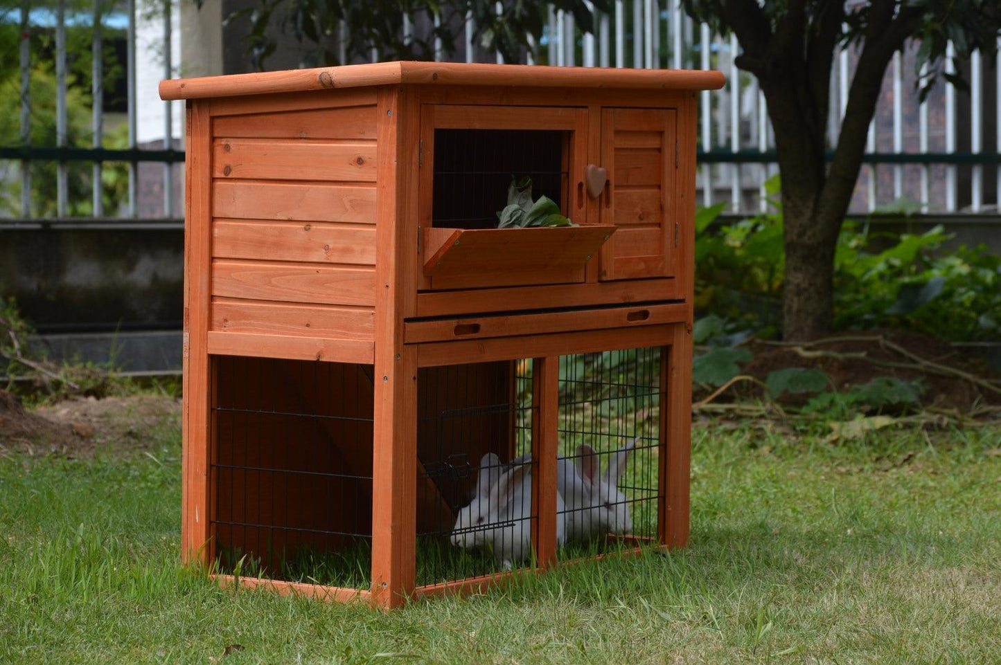 YES4PETS Double Storey Rabbit Hutch Guinea Pig Cage , Ferret cage W Pull Out Tray - Mega Pet Store
