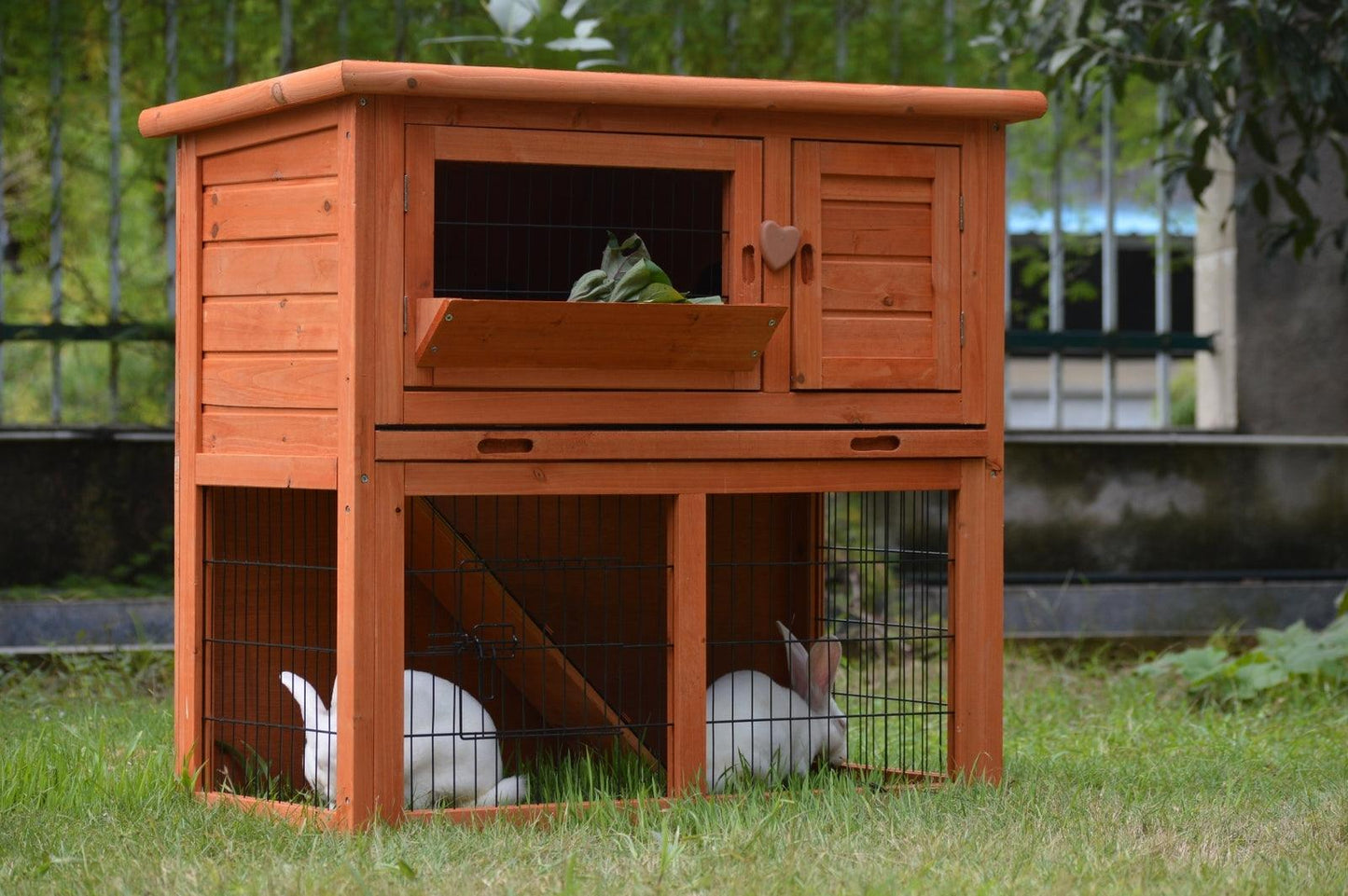 YES4PETS Double Storey Rabbit Hutch Guinea Pig Cage , Ferret cage W Pull Out Tray - Mega Pet Store