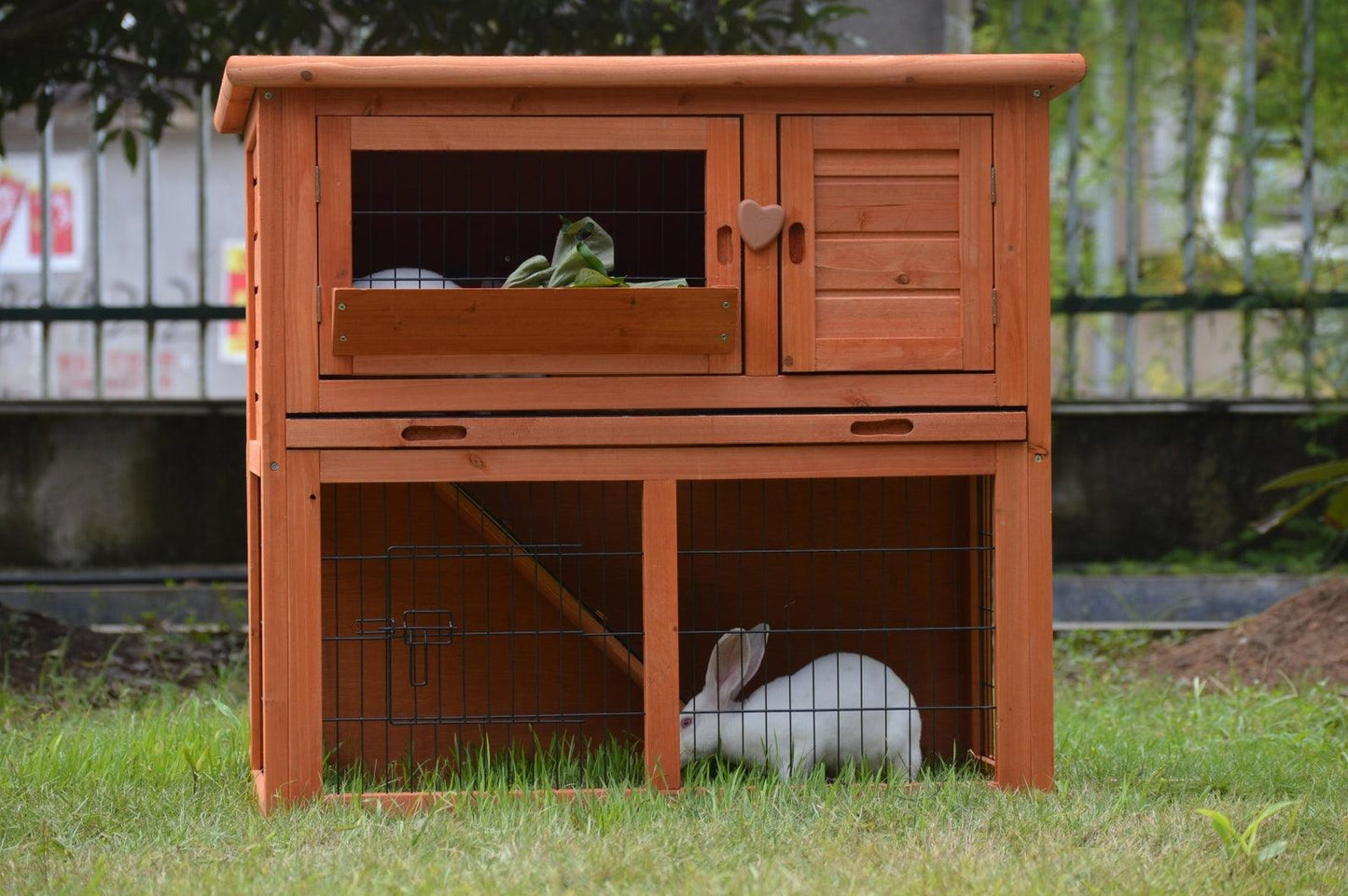 YES4PETS Double Storey Rabbit Hutch Guinea Pig Cage , Ferret cage W Pull Out Tray - Mega Pet Store