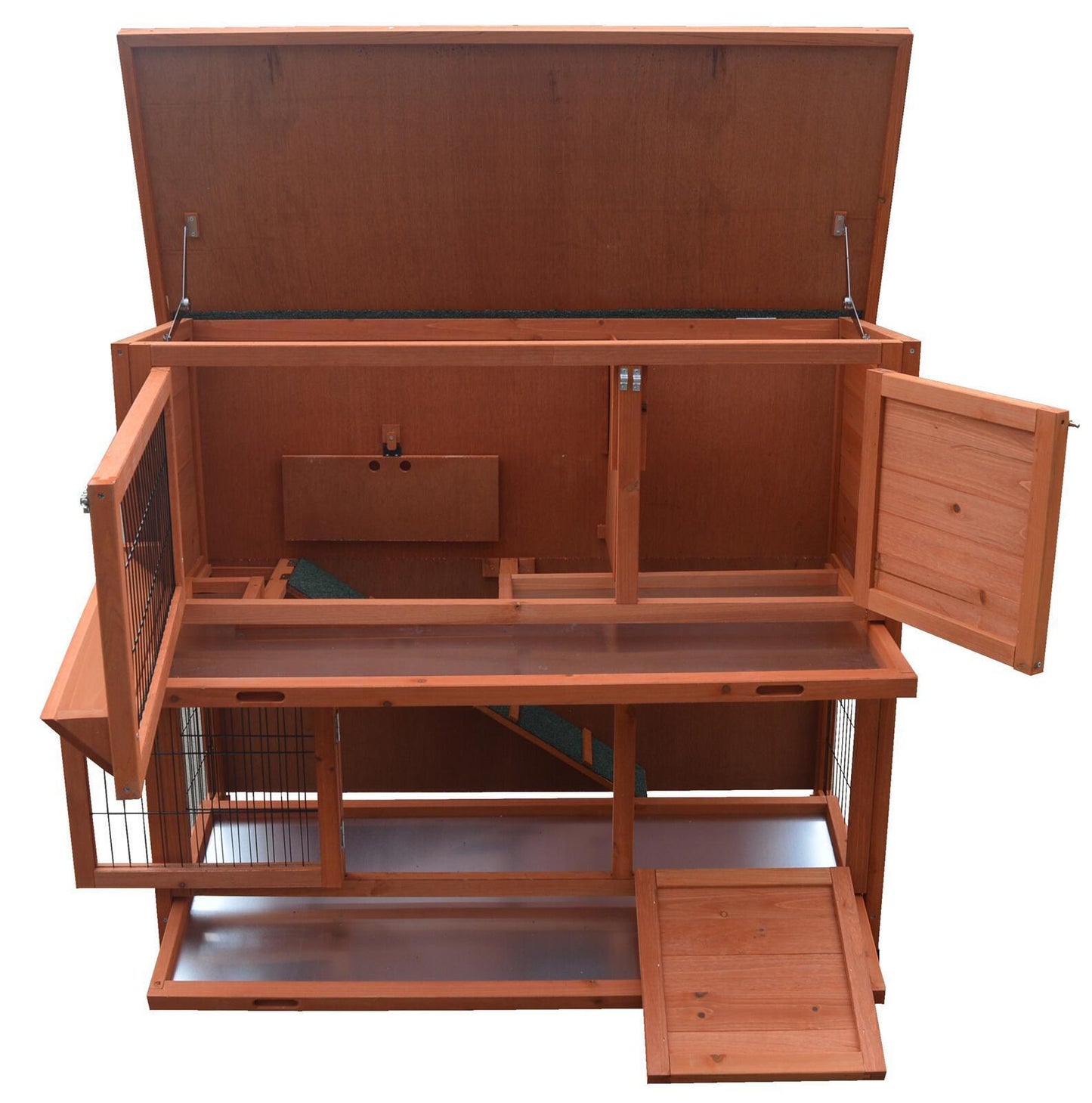 YES4PETS 120cm XL Double Storey Rabbit Hutch Guinea Pig Cage , Ferret cage Cat W Pull Out Tray - Mega Pet Store