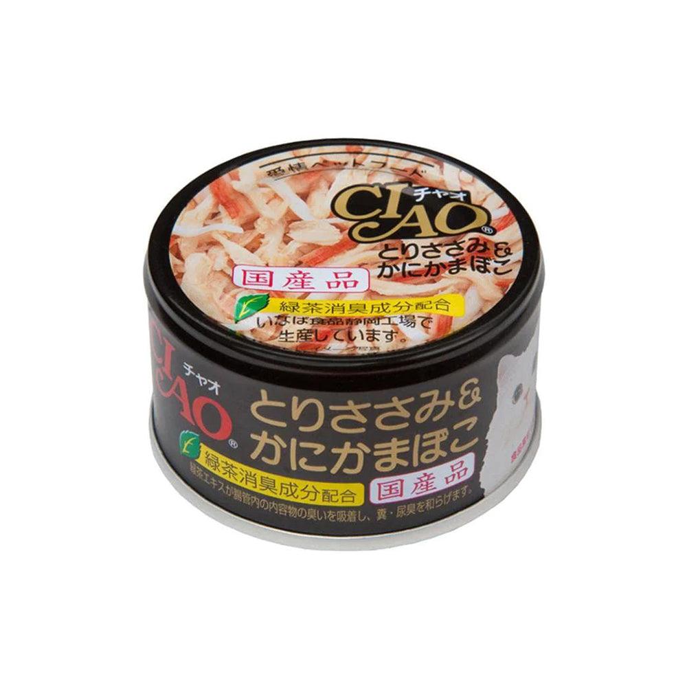 CIAO Canned Jelly For Cat Chicken Fillet And Crab Stick 85G X24 - Mega Pet Store