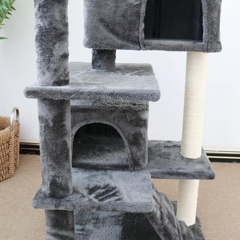 CATIO Chipboard Flannel Cat Scratching Tree - Abstract Deluxe 50x50x127cm - Mega Pet Store