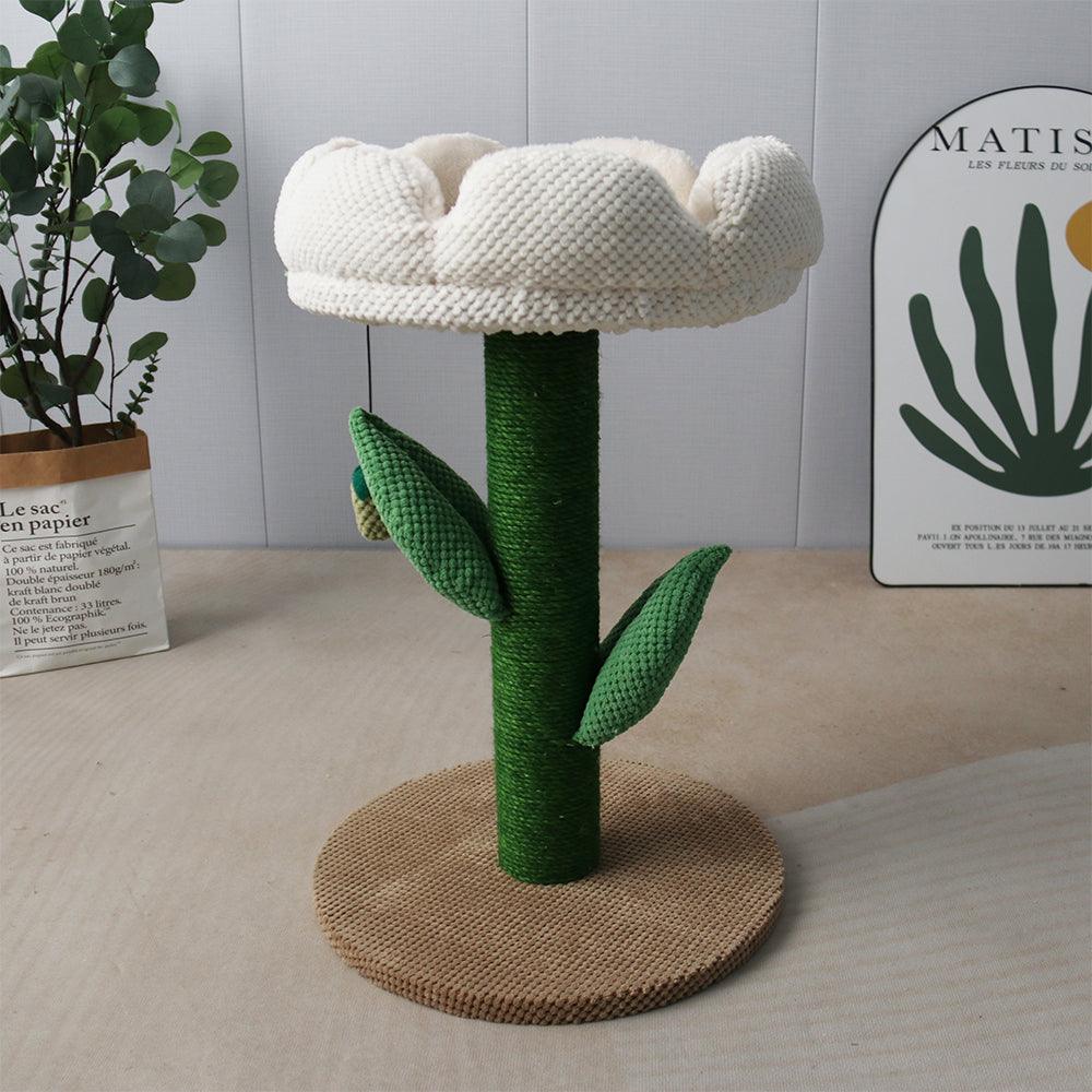 CATIO White Camelia Flower Cat Scratching Tree - Mega Pet Store