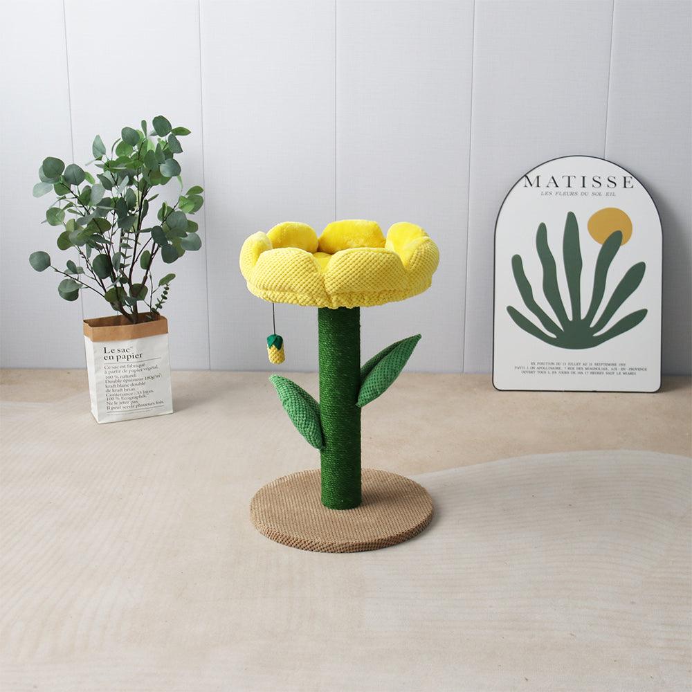 CATIO Yellow Camelia Flower Cat Scratching Tree - Mega Pet Store