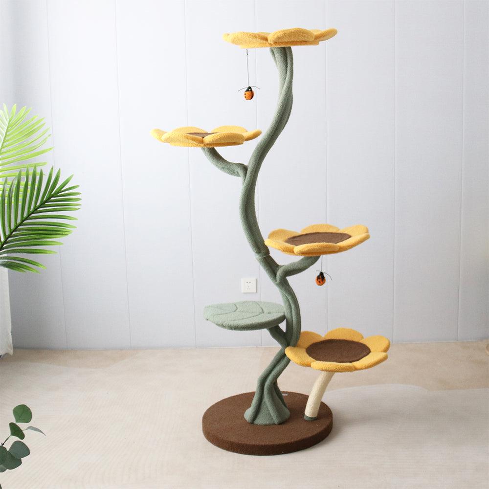 CMISSTREE 5-Level Sunflower Cat Tree - Mega Pet Store