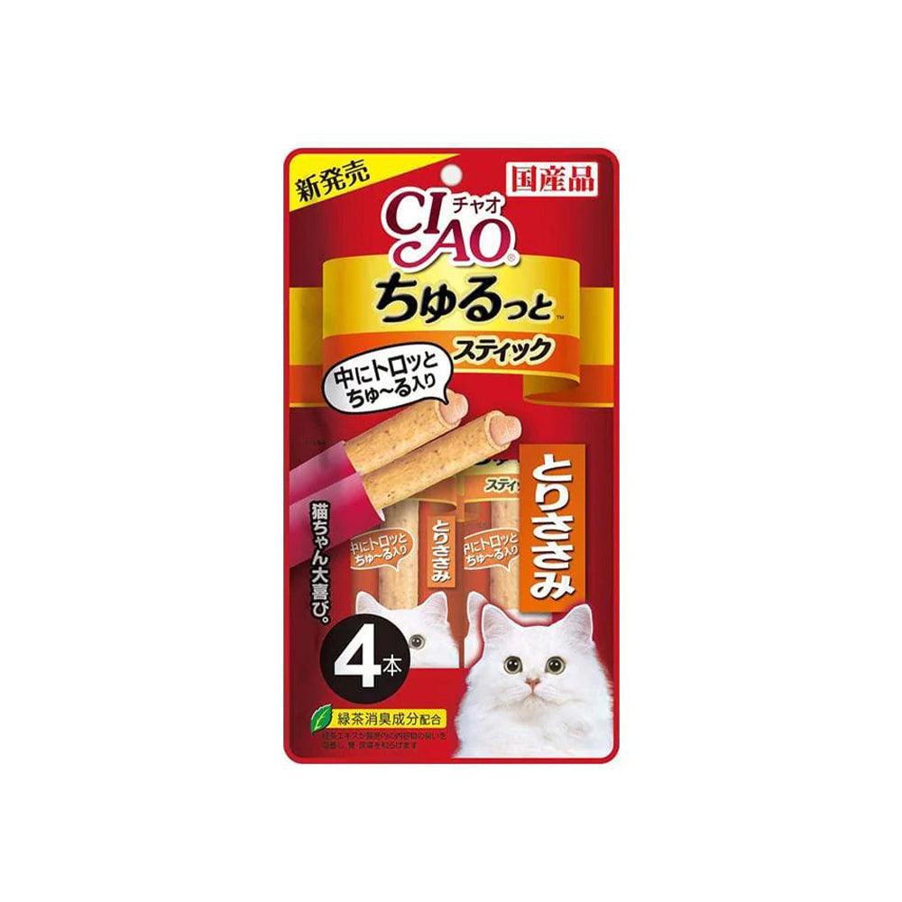 CIAO Churu Rolls Cat Wet Treat Grilled Chicken Tender Flavour- 12G X 4 CS-124 X6 - Mega Pet Store