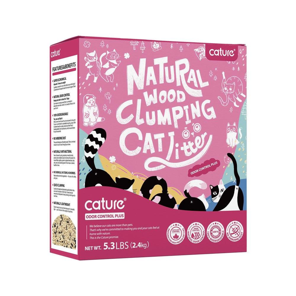 CATURE Wood Clumping Cat Litter Odour Control Plus 6L/2.4Kg - Mega Pet Store