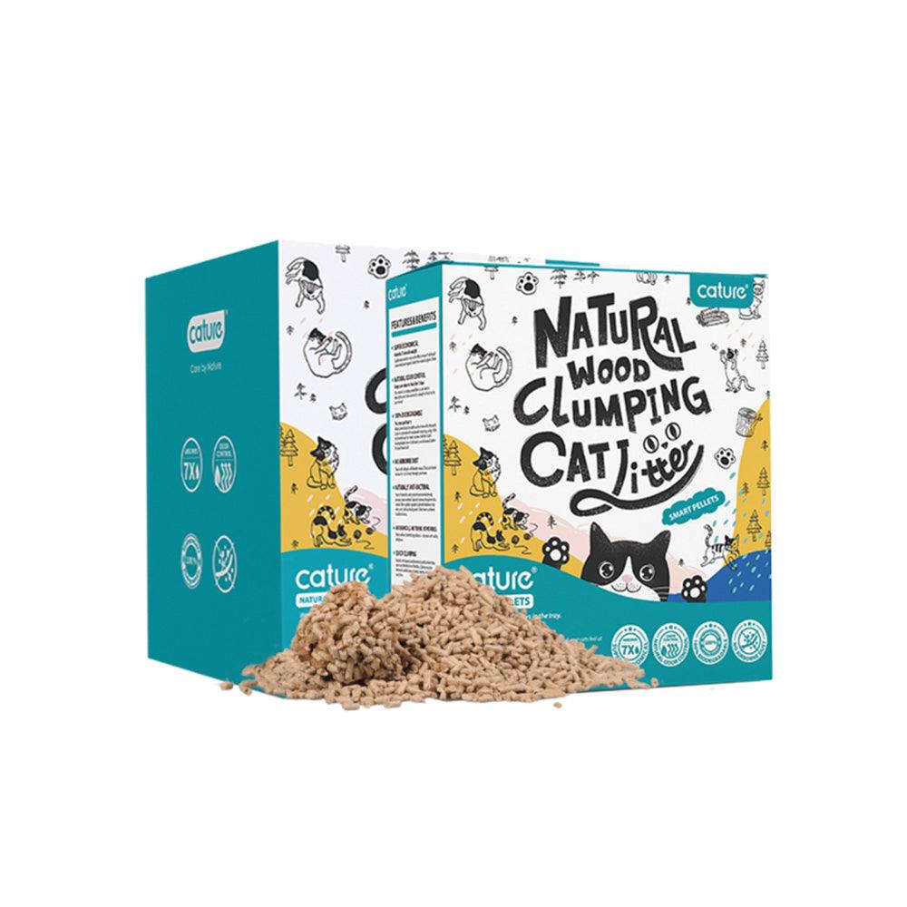CATURE Wood Clumping Cat Litter Smart Pellets 20L/8Kg - Mega Pet Store