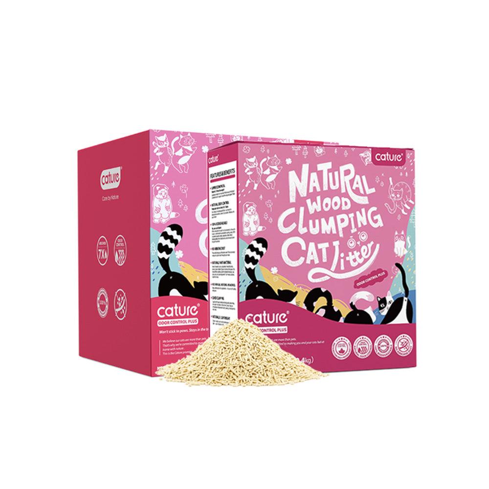 CATURE Wood Clumping Cat Litter Odour Control Plus 20L/8Kg - Mega Pet Store