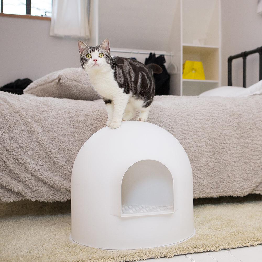 PIDAN Igloo Cat Litter Box - White - Mega Pet Store