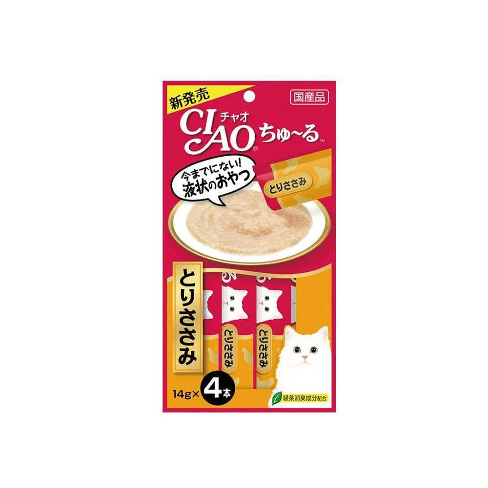 CIAO Churu Puree Cat Wet Treat-Chicken Fillet (Sasami)- 14G X 4 SC-73 X6 - Mega Pet Store