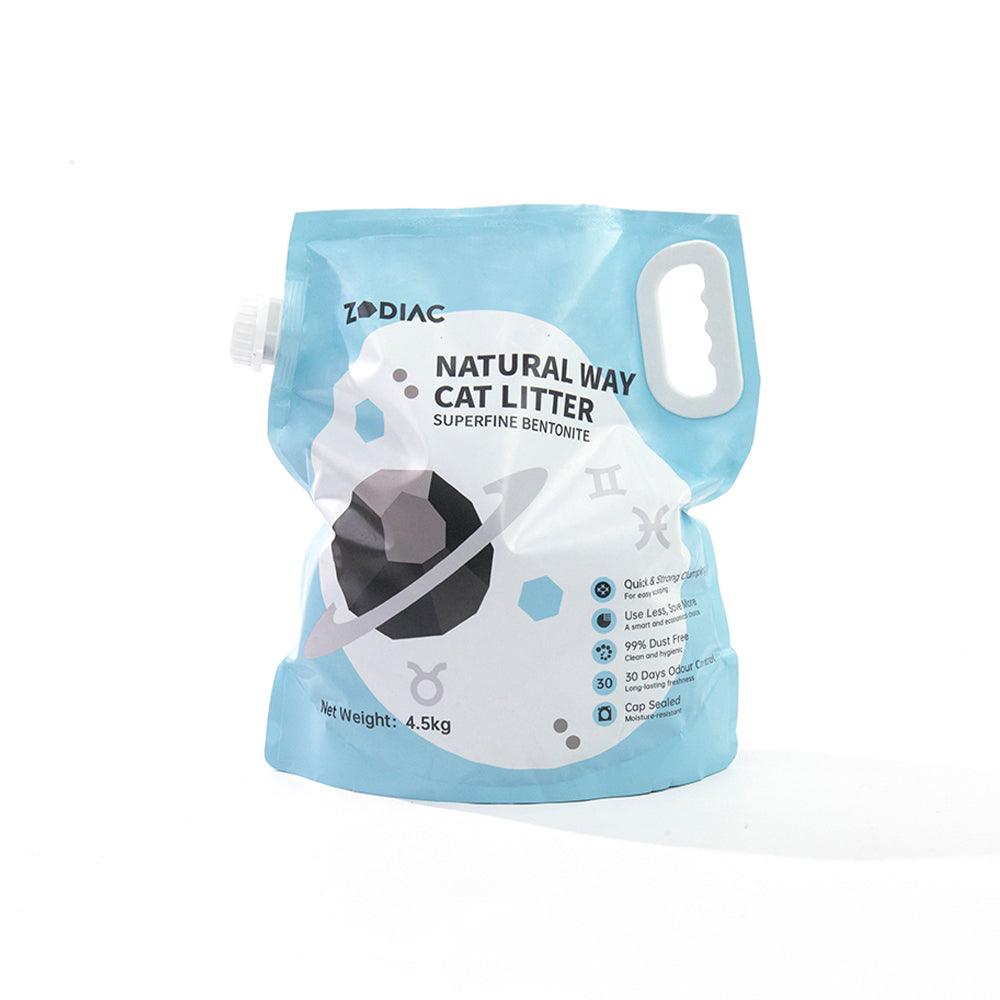 ZODIAC Natural Way Superfine Bentonite Cat Litter 4.5Kg - Mega Pet Store