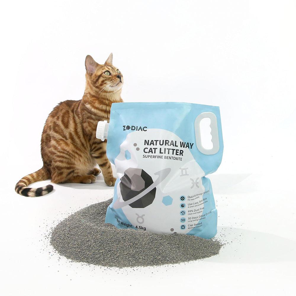 ZODIAC Natural Way Superfine Bentonite Cat Litter 4.5Kg - Mega Pet Store