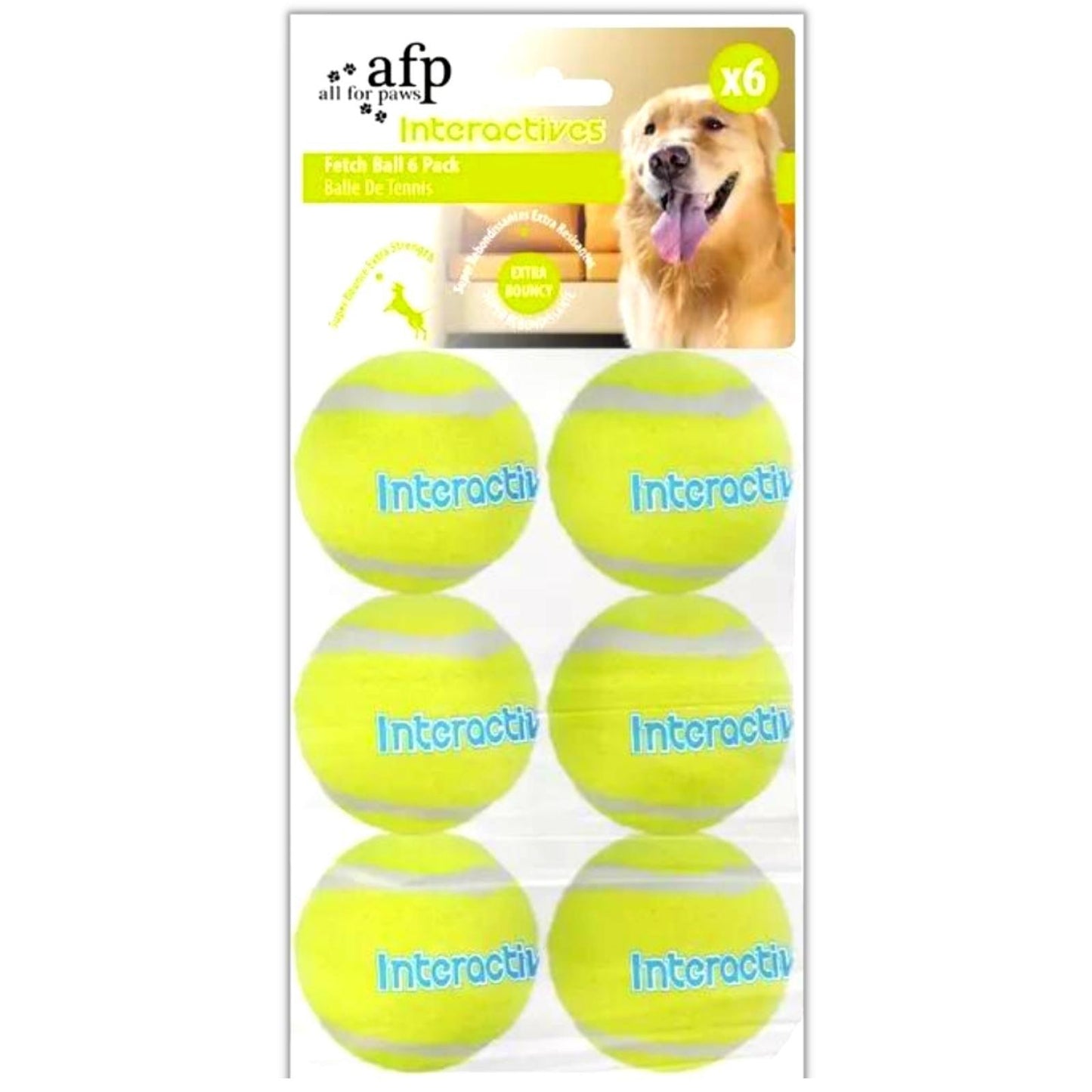 6 Pack Replacement Balls For All For Paws Ball launcer - Mega Pet Store