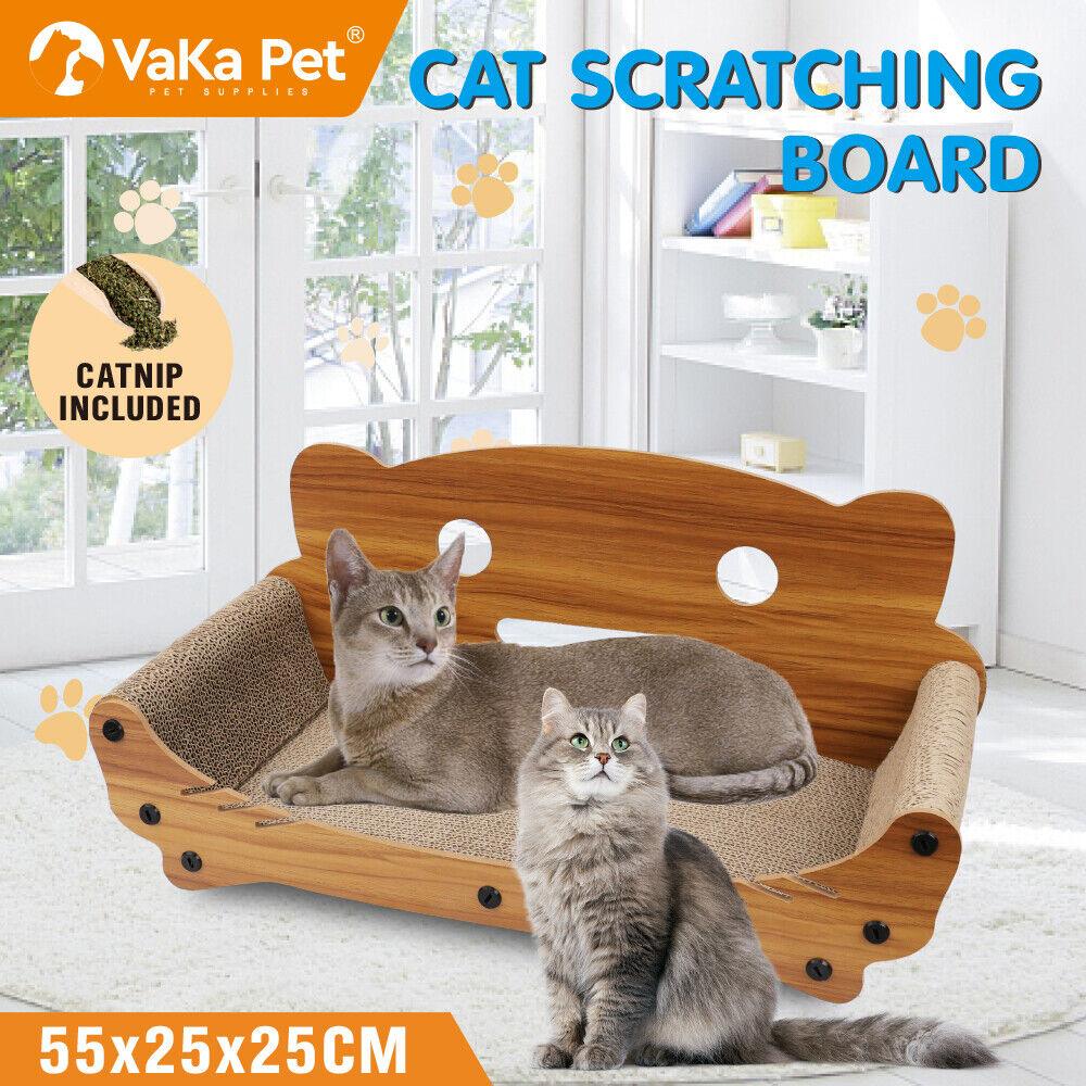 VaKa Cat Scratching Scratcher Board Cat Tree Pad Lounge Toy Corrugated Cardboard - Mega Pet Store