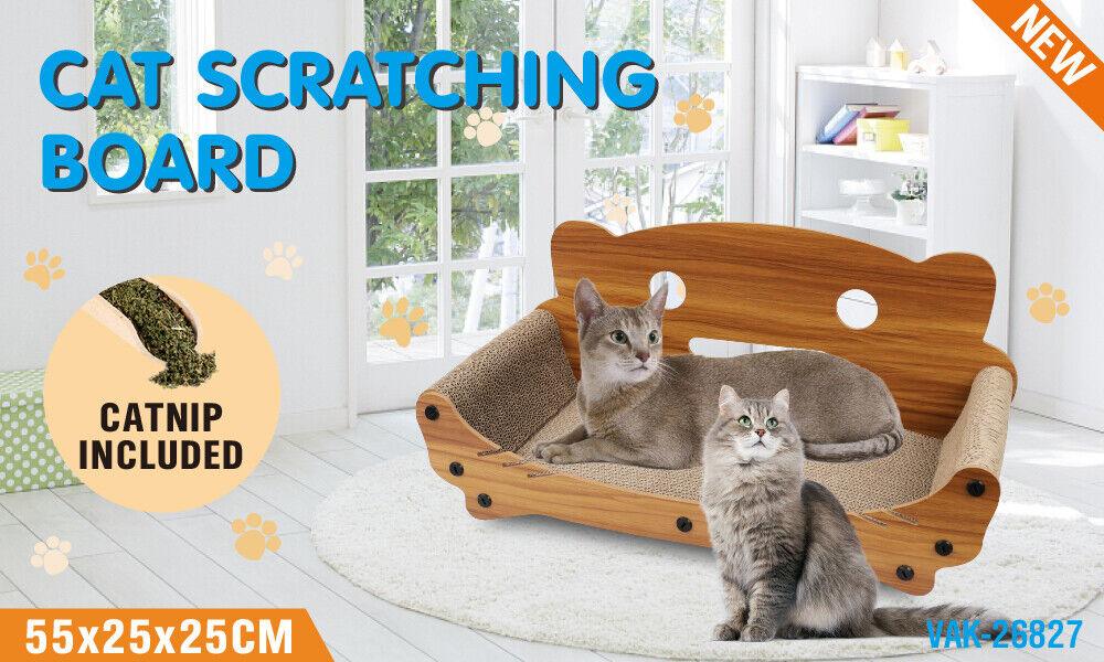 VaKa Cat Scratching Scratcher Board Cat Tree Pad Lounge Toy Corrugated Cardboard - Mega Pet Store