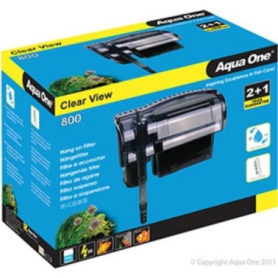 Aqua One Clear View Hang On Filter 800 Waterfall Hang On Back 29029 - Mega Pet Store