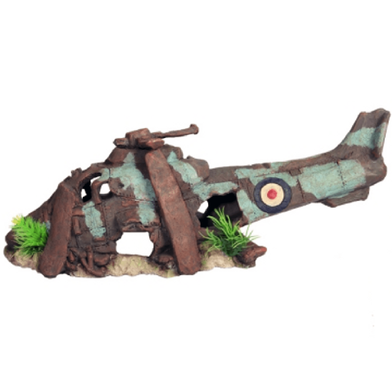 Aqua One Ruined Helicopter M Ornament - Mega Pet Store