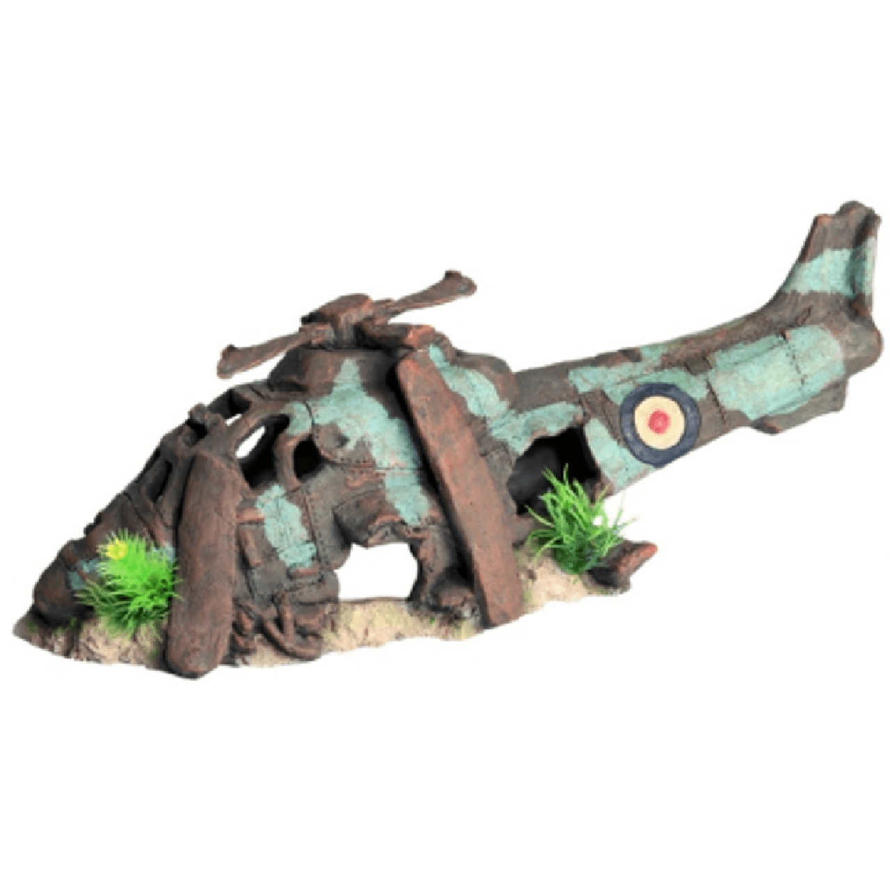 Aqua One Ruined Helicopter XL Ornament - Mega Pet Store
