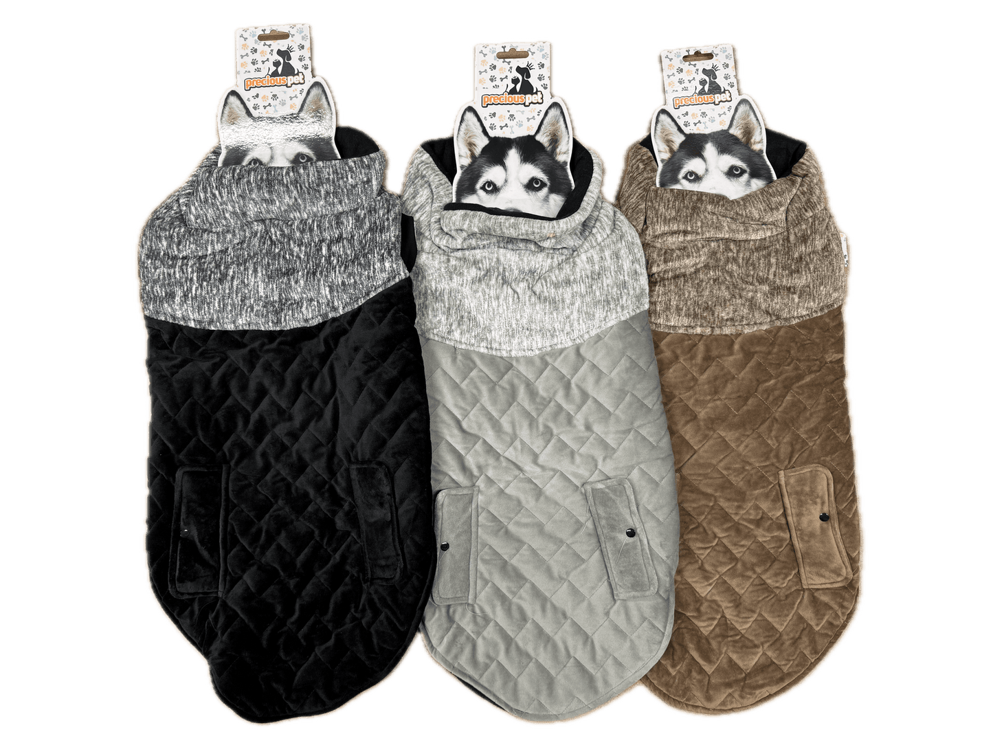 70cm Quilted Dog Jacket Coat Warm Winter Pet Clothes Vest Padded Windbreaker - Mega Pet Store