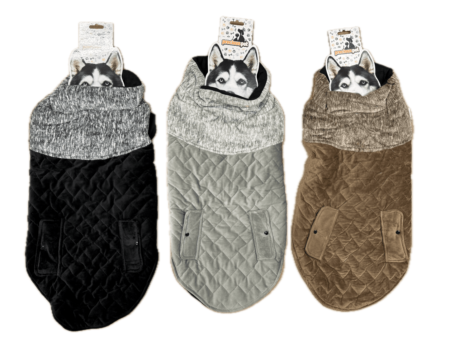 70cm Quilted Dog Jacket Coat Warm Winter Pet Clothes Vest Padded Windbreaker - Mega Pet Store