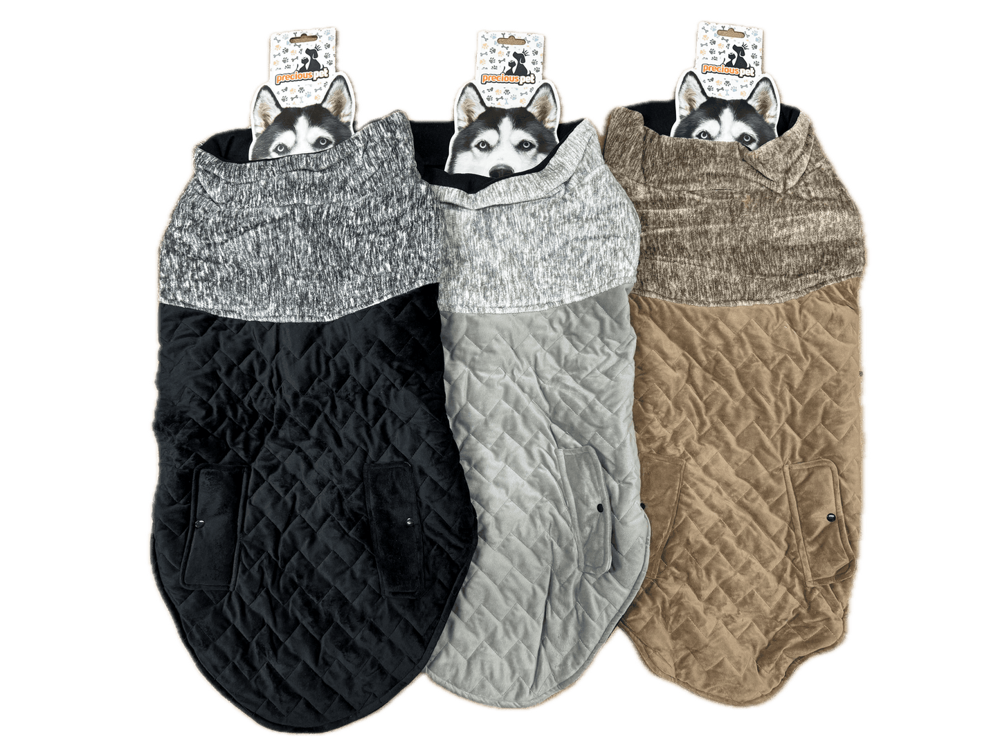 80cm Quilted Dog Jacket Coat Warm Winter Pet Clothes Vest Padded Windbreaker - Mega Pet Store