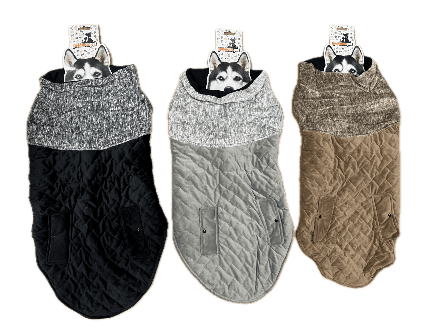 80cm Quilted Dog Jacket Coat Warm Winter Pet Clothes Vest Padded Windbreaker - Mega Pet Store