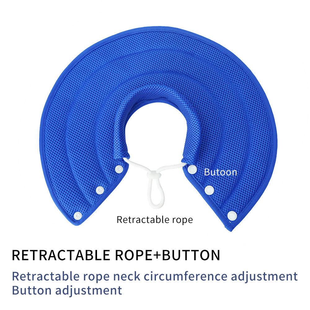 Ondoing Pet Dog Cat Elizabethan Collar Adjustable Cone Mesh Recovery Multicolor - Mega Pet Store